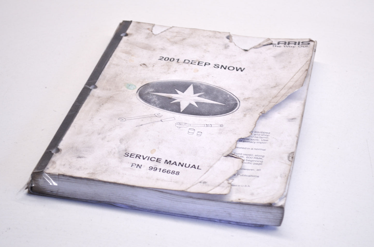OEM Polaris 9916688 Service Manual 01 Deep Snow,Snow