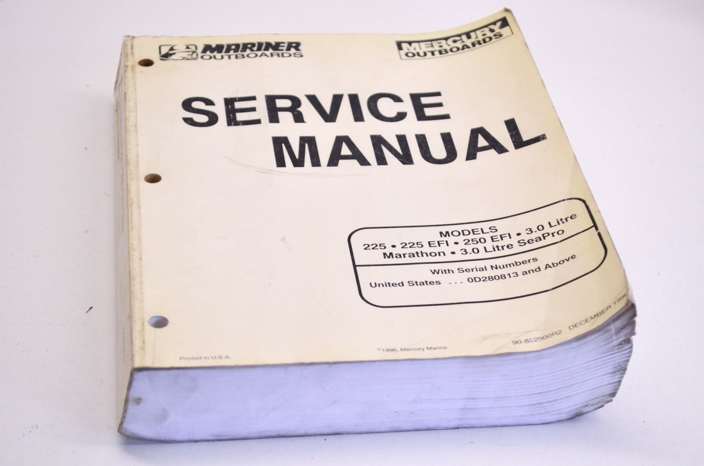 OEM Mercury /Mariner Service Manual 225 250 3 Liter