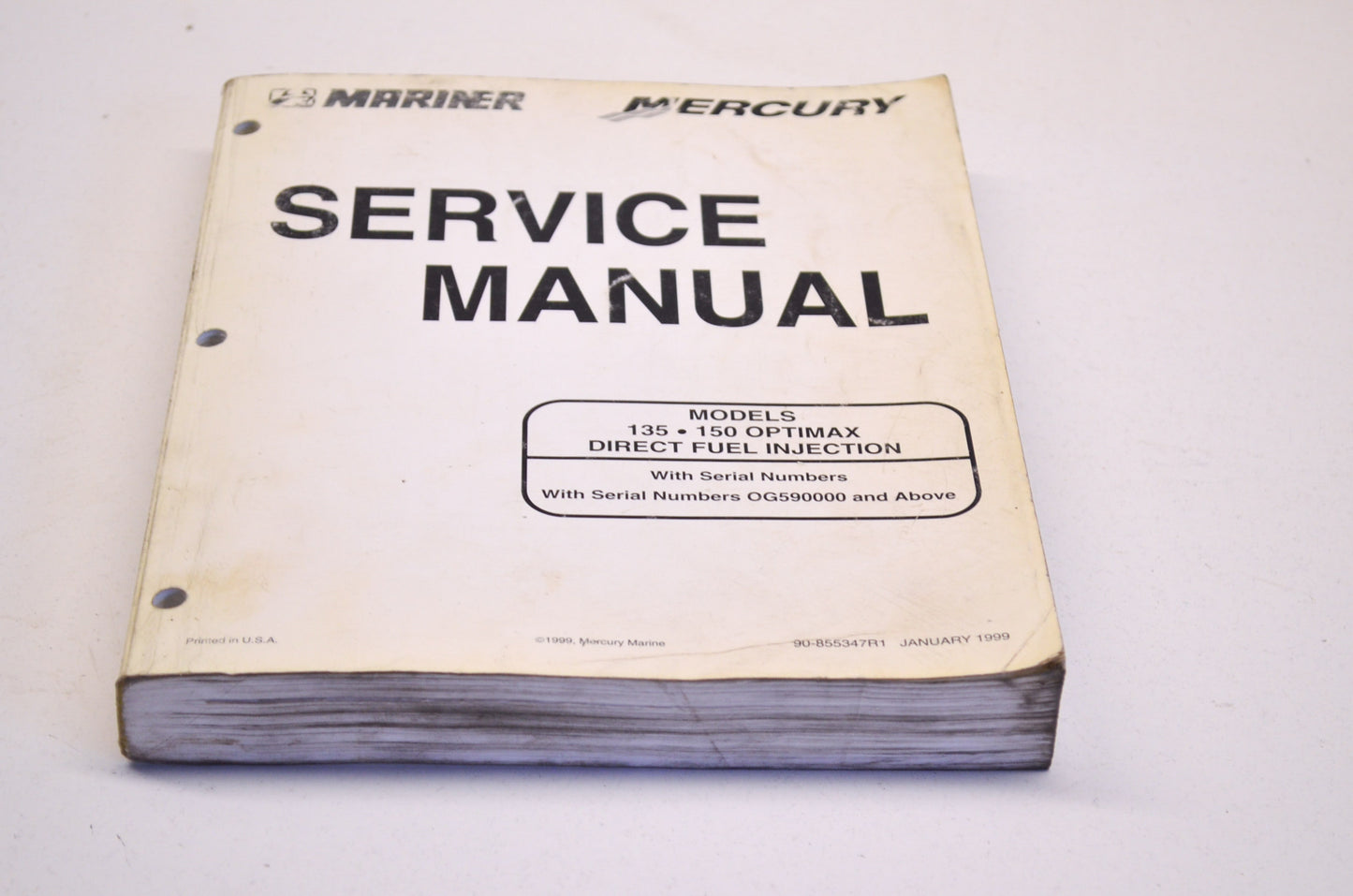 OEM Mercury Mariner Service Manual 135 150 Optimax