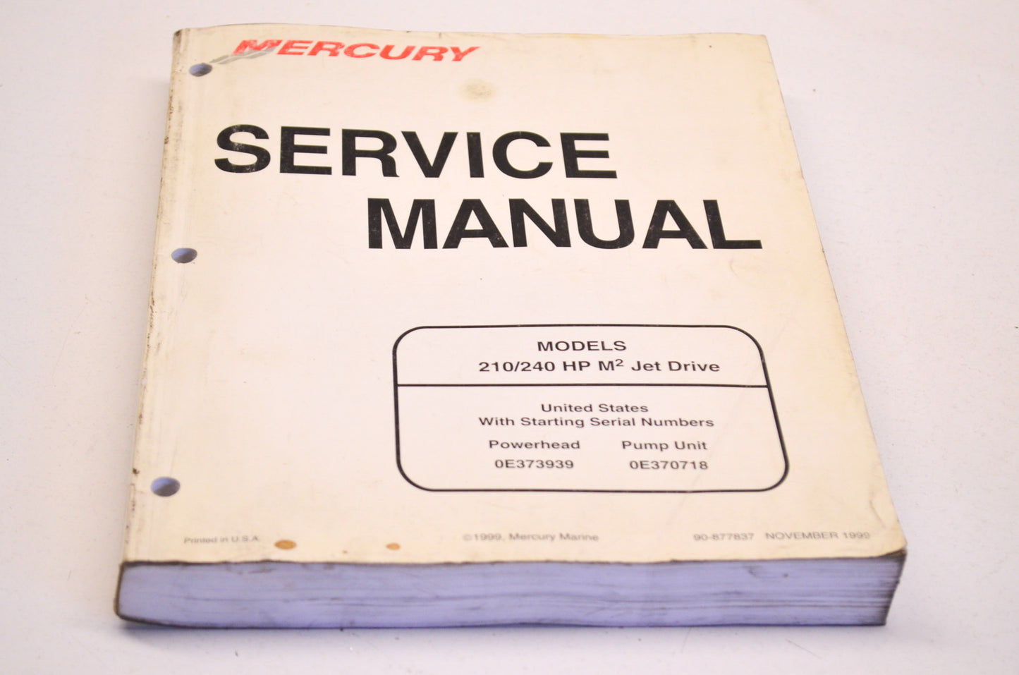 OEM Mercury /Mariner Service Manual 210/240 HP M2