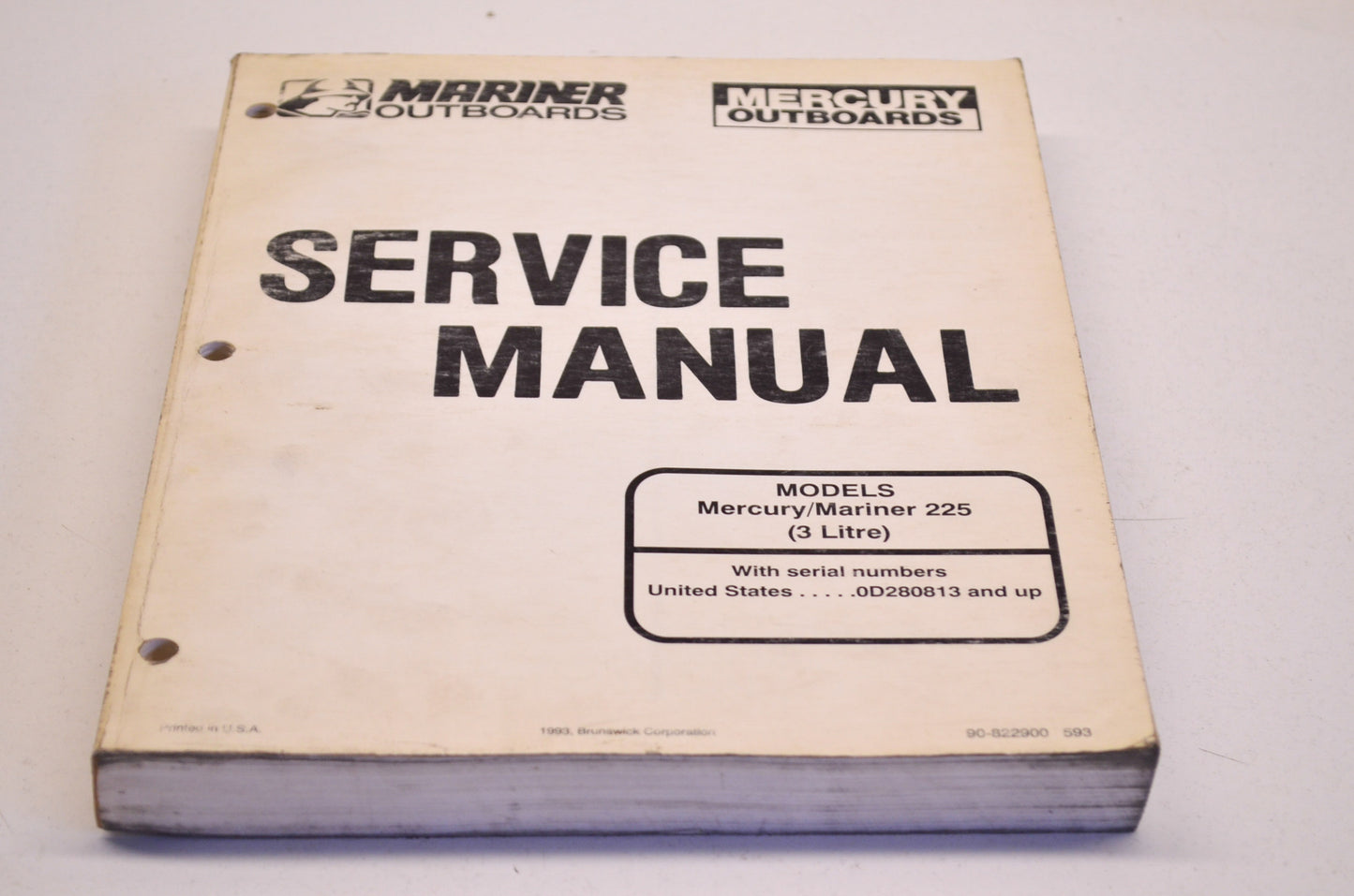Mercury /Mariner 90-822900 Service Manual 225 HP