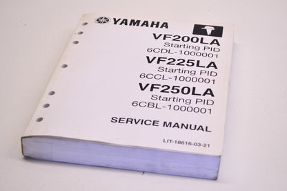 OEM Yamaha  VF200LA VF225LA VF250LA Service Manual