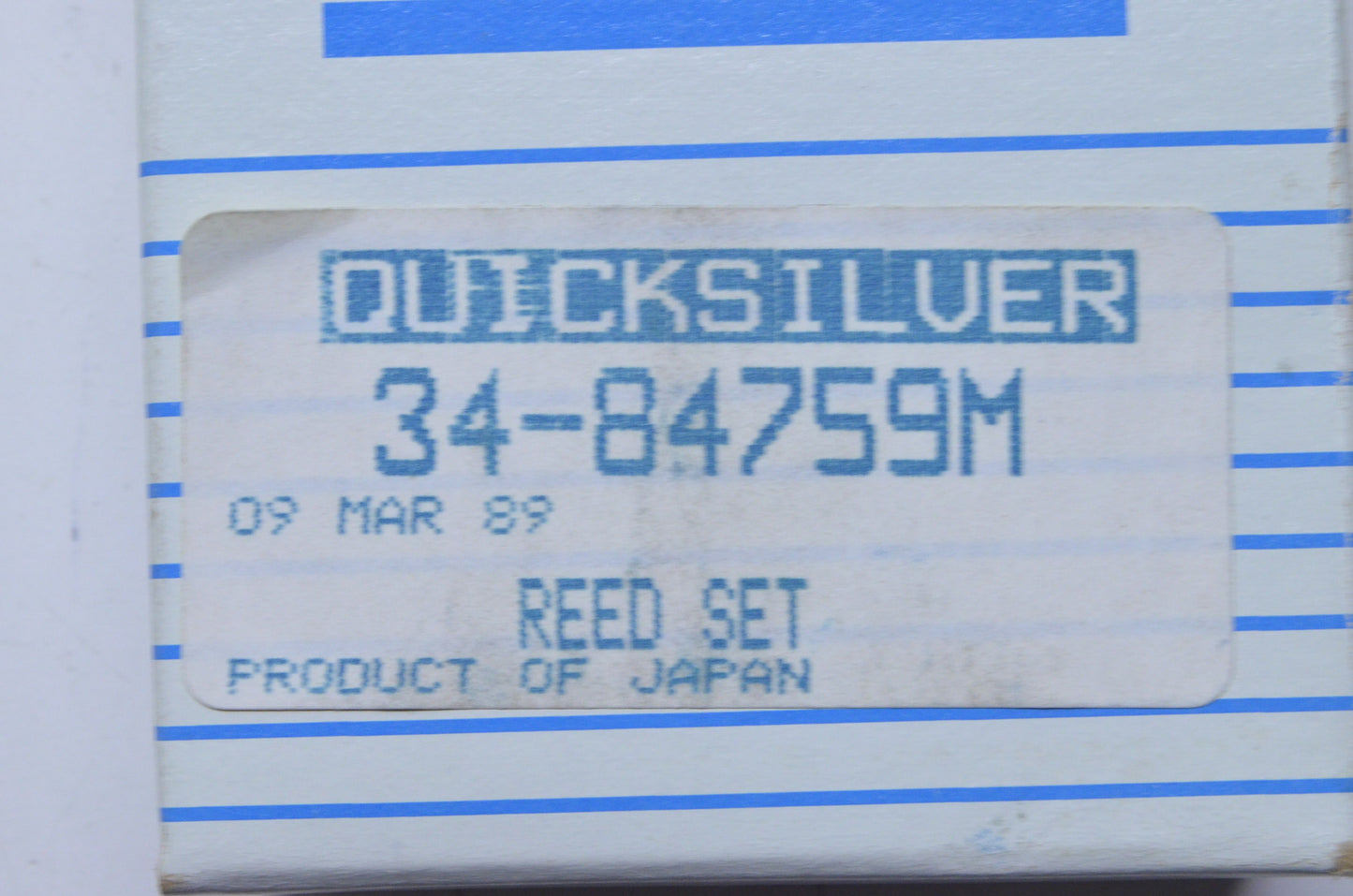 OEM Mercury 34-84759M, 34-84453M Reed Kit NOS