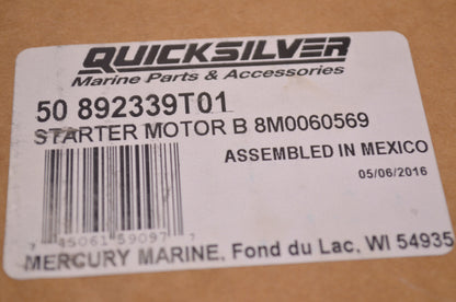 New OEM Mercury Starter Motor Assembly NOS