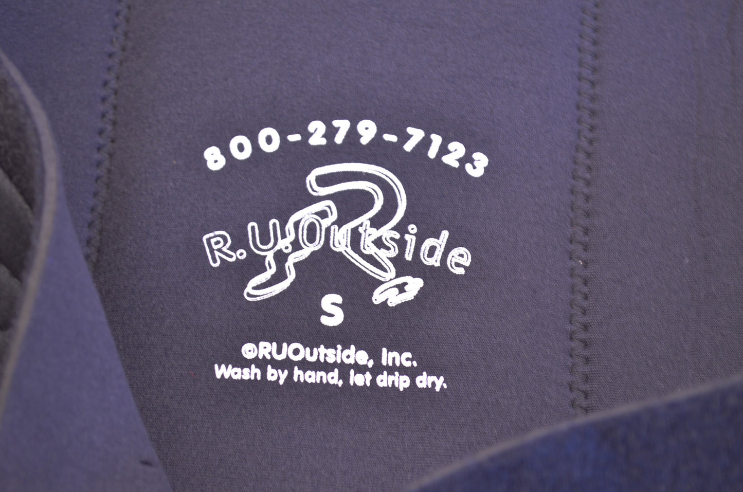 New R.U. Outside Black Backthing Small Back Support NOS