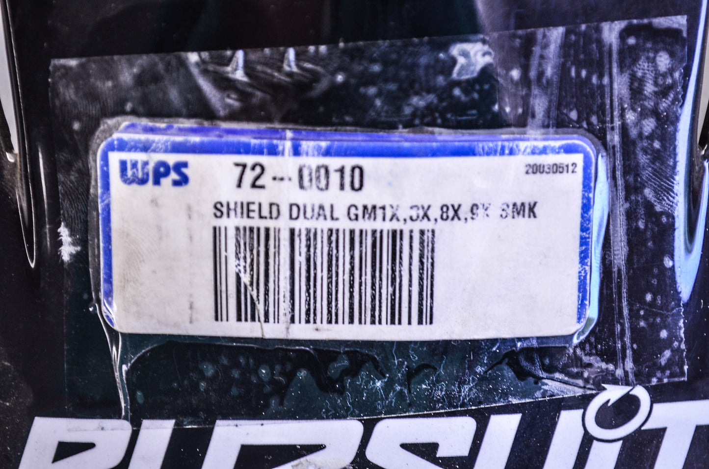 WPS 72-0010 Dual Helmet Visor Shield GM1X, 3X, 8X, 9K, 8MK NOS