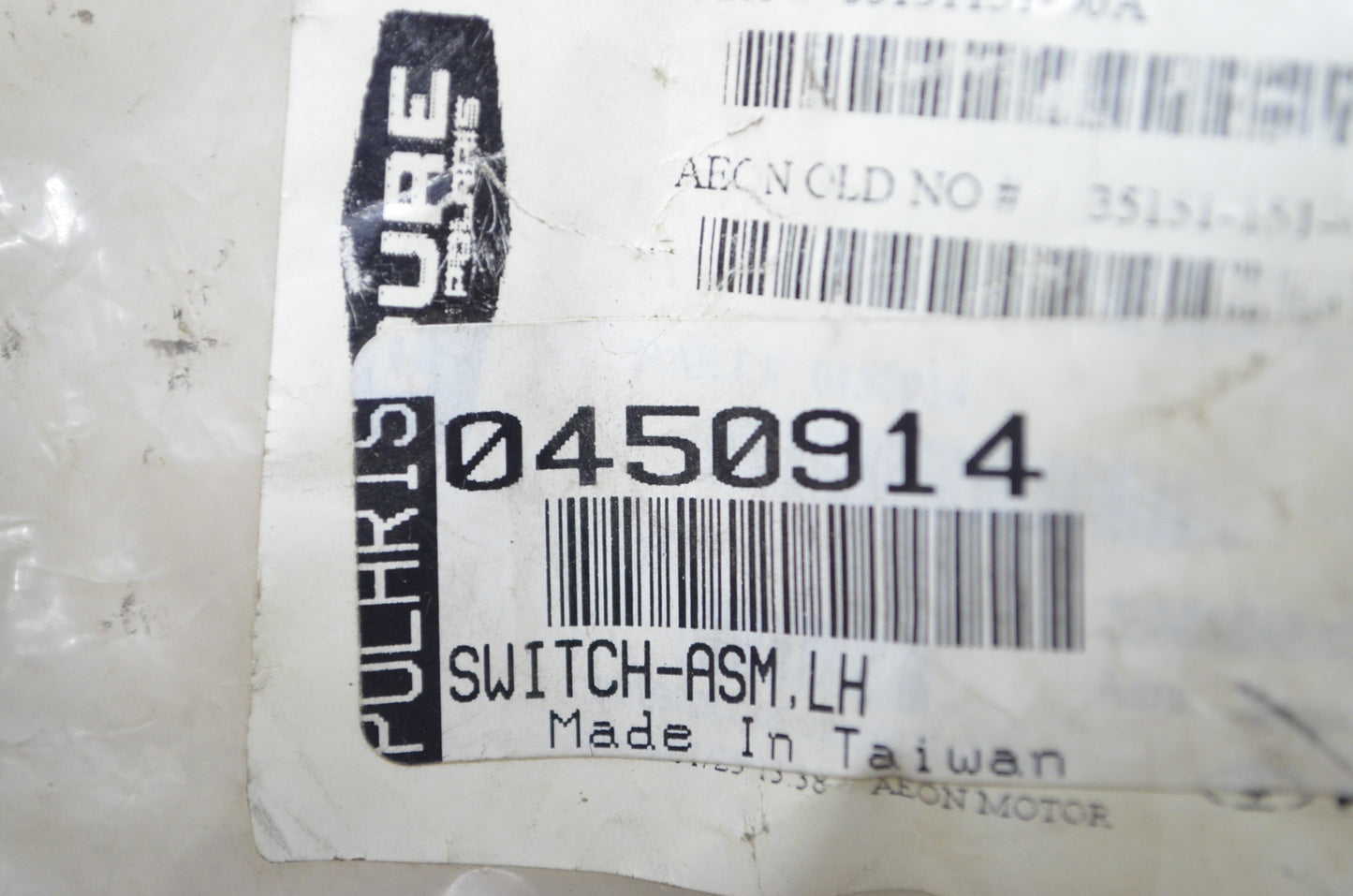 Left Hand Switch Assembly NOS