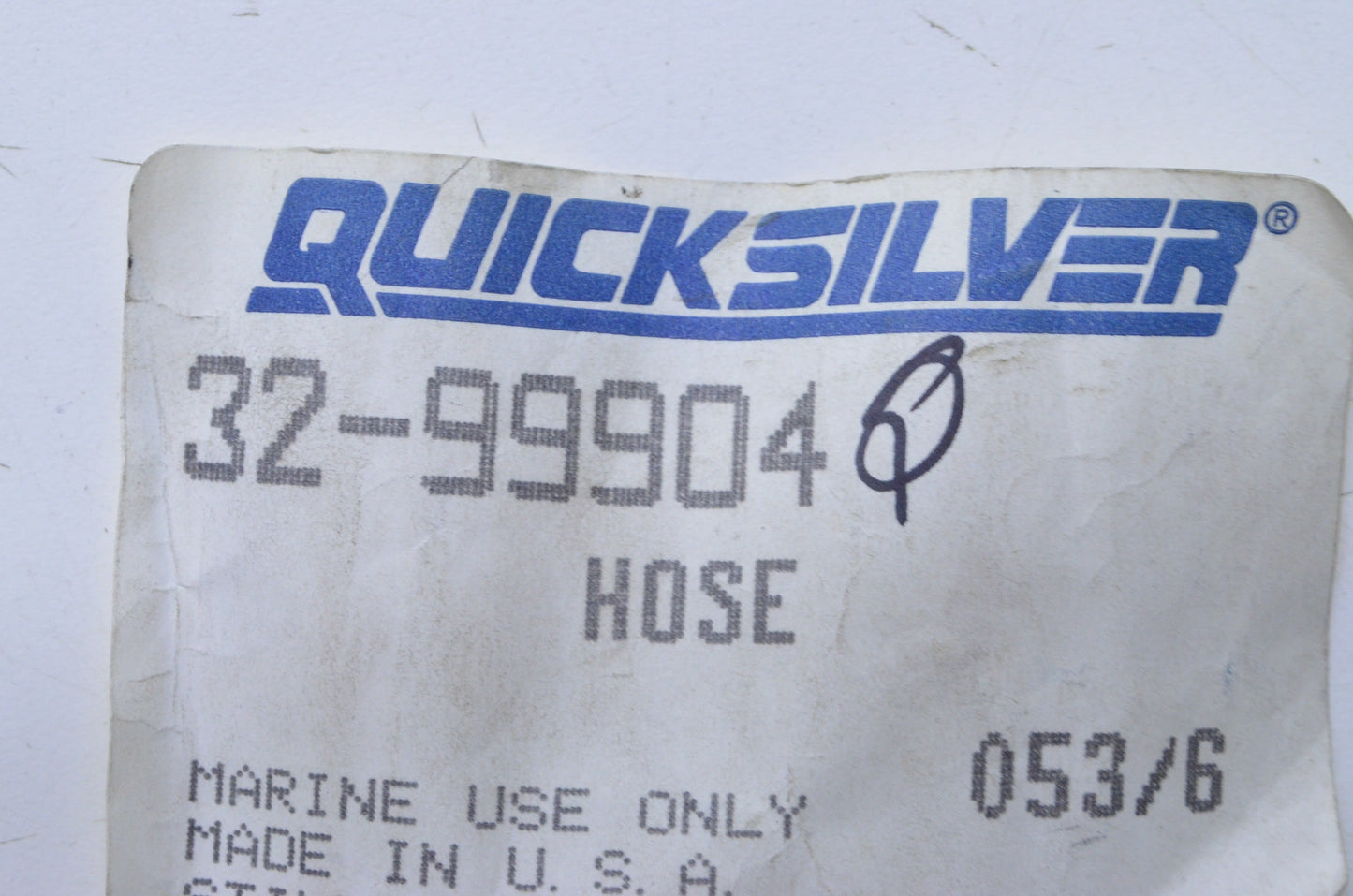 New OEM Mercury Hydraulic Hose NOS