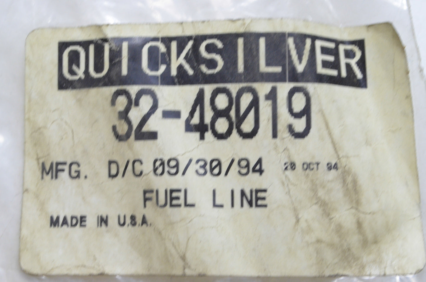 OEM Mercury 32-33154A 1 Fuel Line Assembly NOS