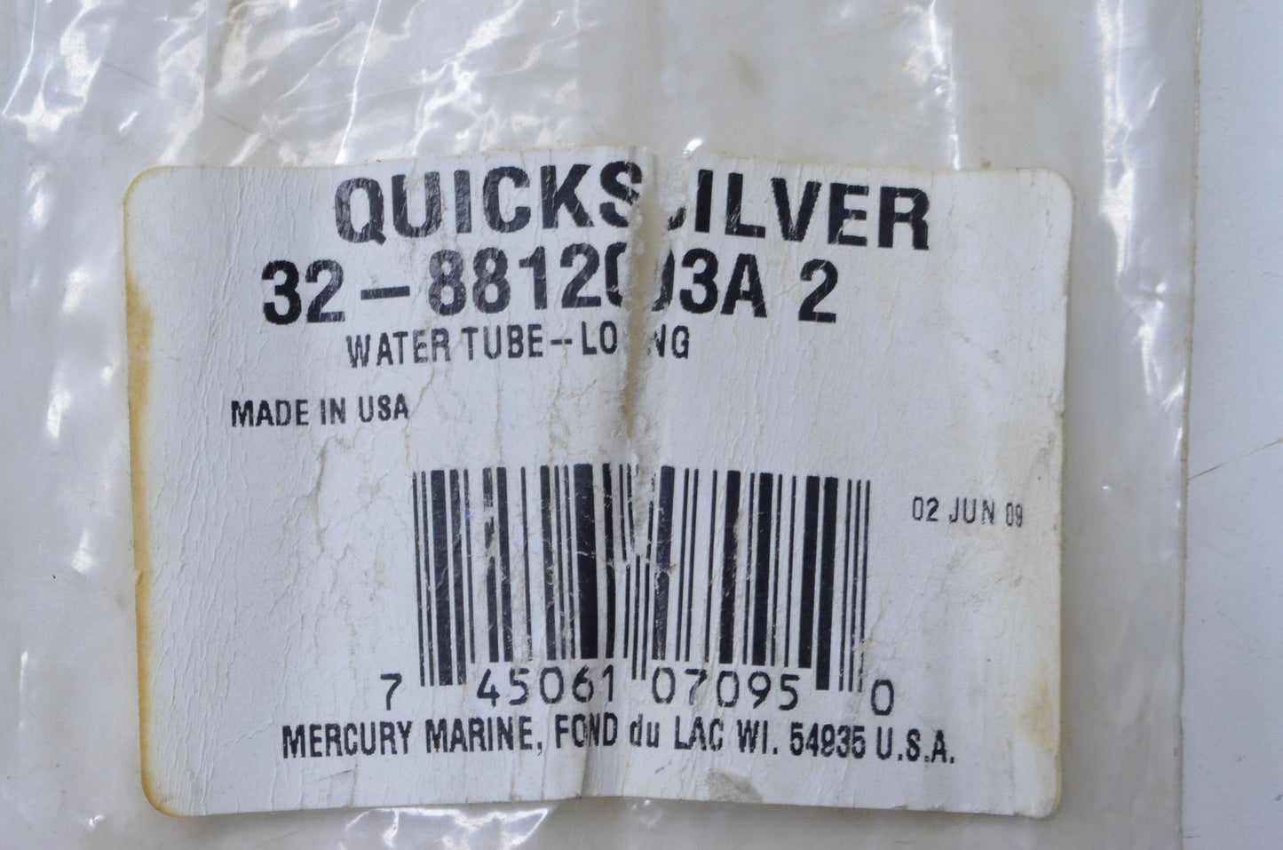 New OEM Mercury Long Water Tube NOS