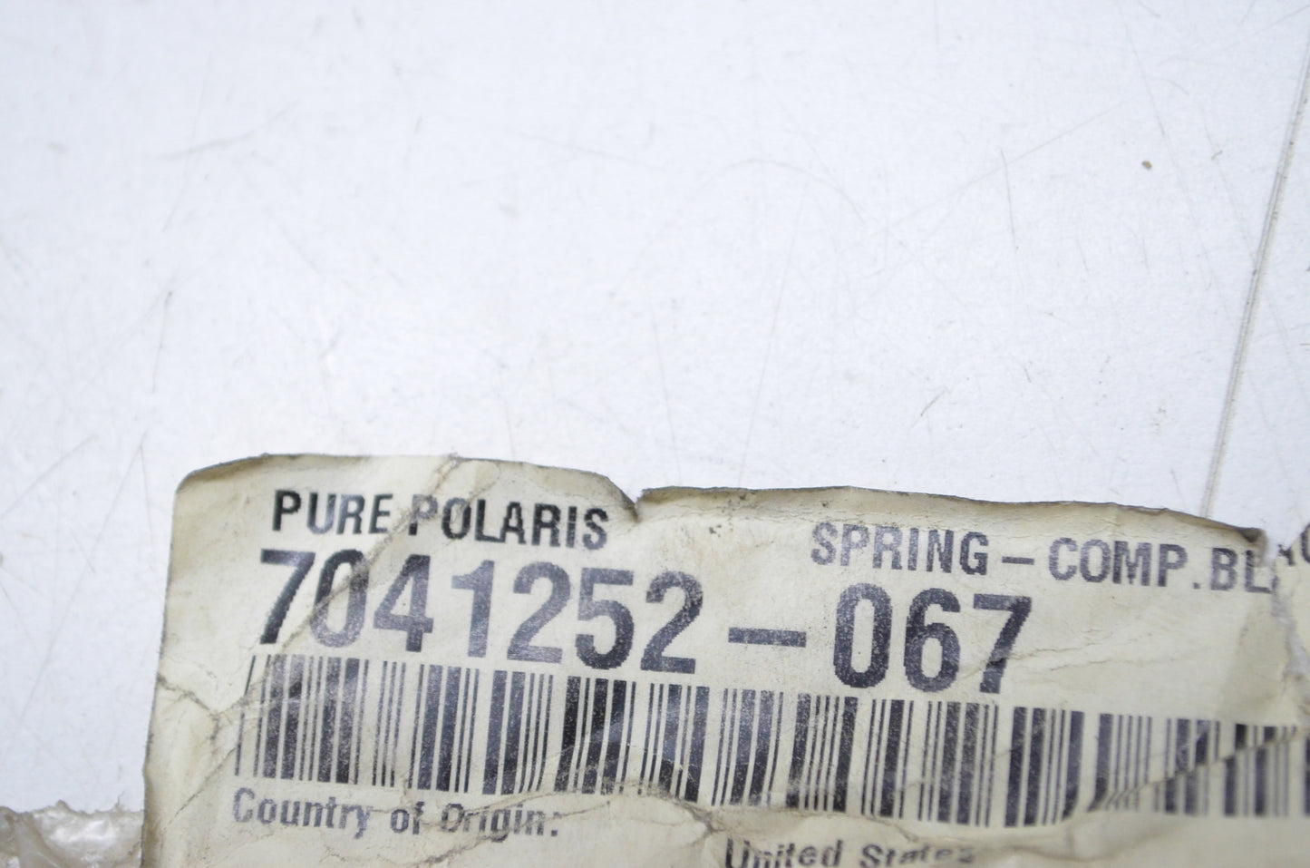 OEM Polaris 7041252-067, 7041252 Front Coil Spring NOS
