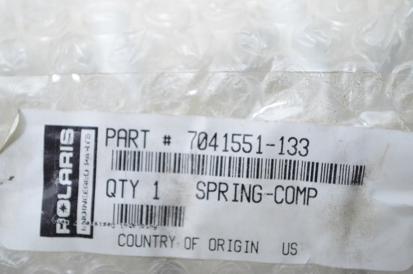 New OEM Polaris Compression Spring (White) NOS