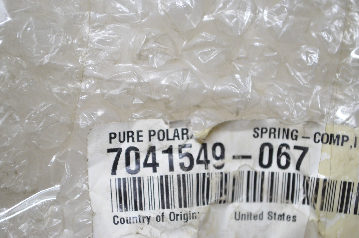 OEM Polaris 7041549-067, 7041549 Compression Spring NOS