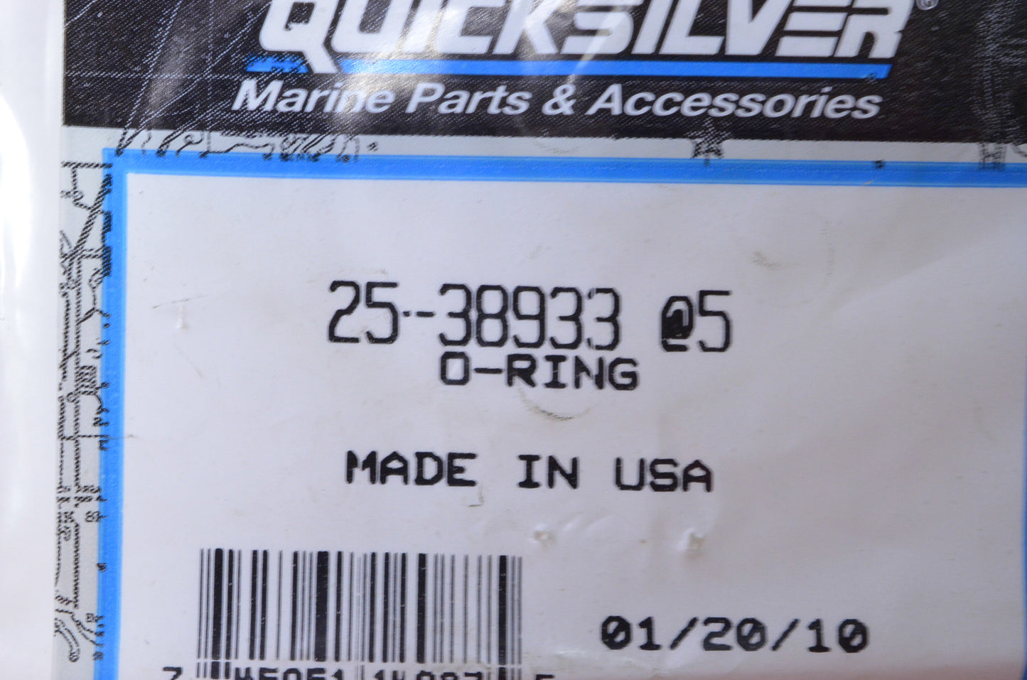 OEM Mercury 25-38933 O-Ring Qty 4 NOS