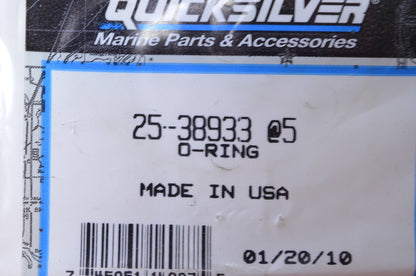 OEM Mercury 25-38933 O-Ring Qty 4 NOS
