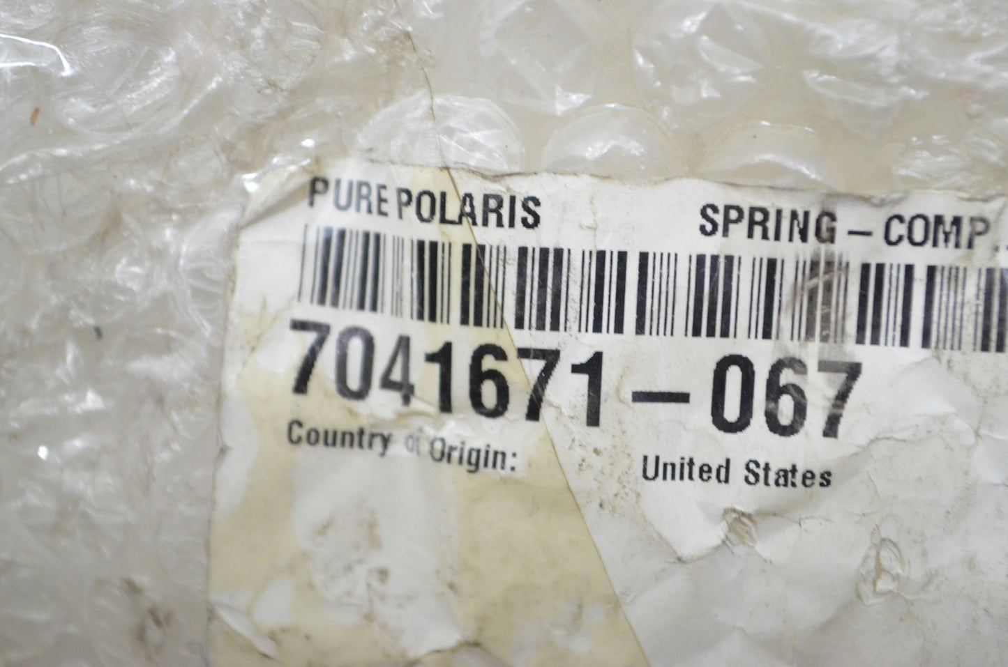New OEM Polaris Compression Spring NOS