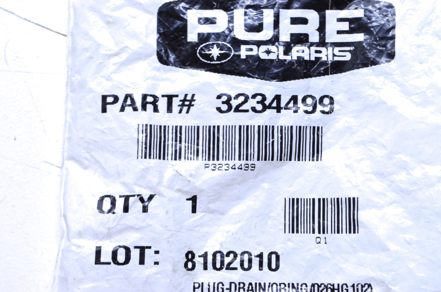 New OEM Polaris Drain Plug Assembly NOS