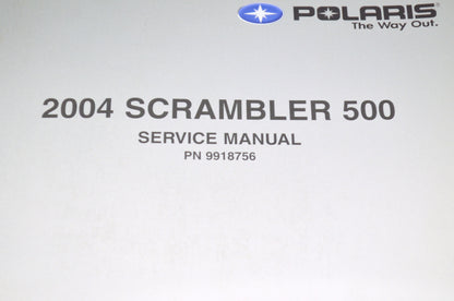 OEM Polaris 9918756 Service Manual 06 Scrambler 500 4X4
