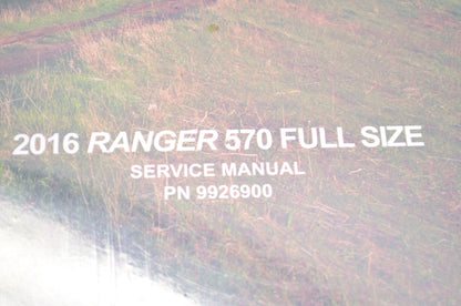 New OEM Polaris 2016 Ranger 570 Full Size Service Manual NOS