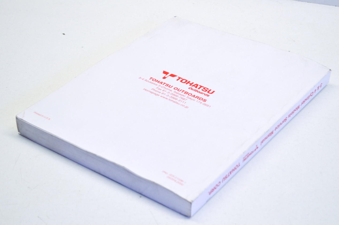 New OEM Tohatsu 3&4 Cylinder Models Service Manual NOS