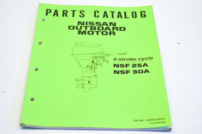 Nissan 002N21050-0 Outboard Motor 4-Stroke NSF 25A/NSF30A Parts Catalog Manual