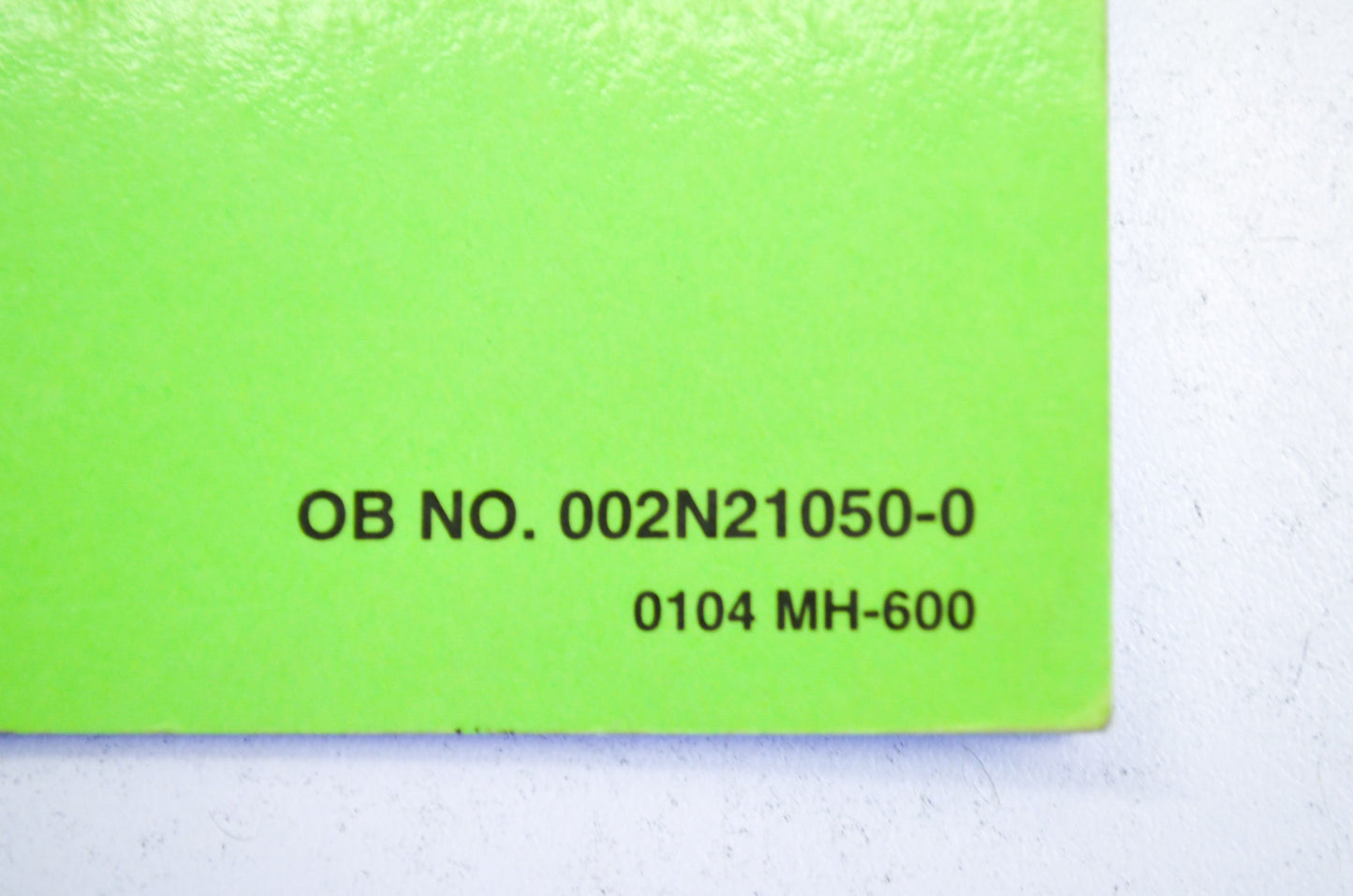 Nissan 002N21050-0 Outboard Motor 4-Stroke NSF 25A/NSF30A Parts Catalog Manual