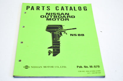 OEM Nissan Outboard Motor NS8B Parts Catalog Manual