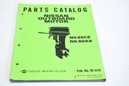 OEM Nissan Outboard Motor NS 25C2/NS30A3 Parts Catalog Manual