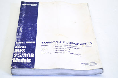 OEM Tohatsu Outboard 4 Stroke MFS 25/30B Service Manual