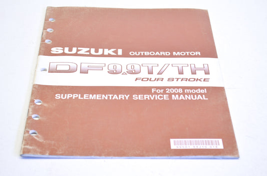 OEM Suzuki 99501-94J10-01E Outboard Motor 2008 DF9.9/TH 4 Stroke Supplementary S
