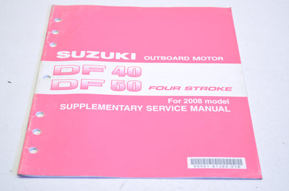OEM Suzuki Outboard Motor 2008 DF40/50 4 Stroke Supplementary Service Manual