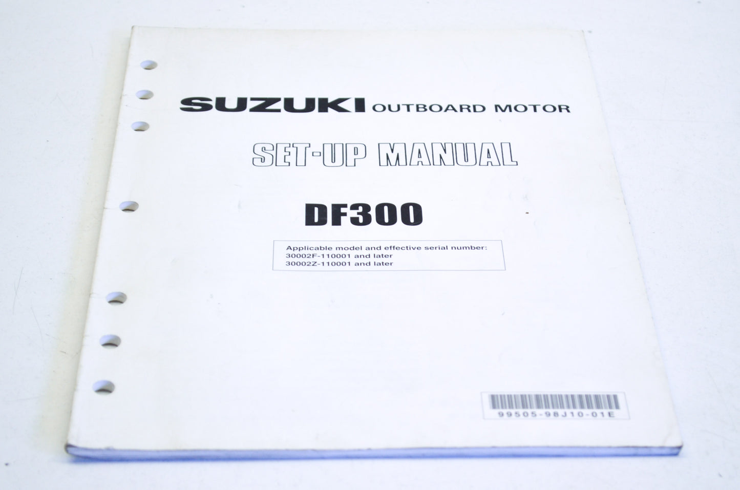 OEM Suzuki Outboard Motor DF300 Set-Up Manual