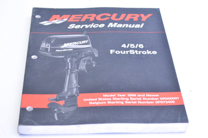 OEM Mercury 90-857138 1999 and Up 4/5/6 Four Stroke Service Manual