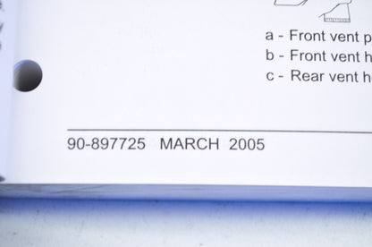 OEM Mercury 90-897725 2005 75/90 EFI Service Manual