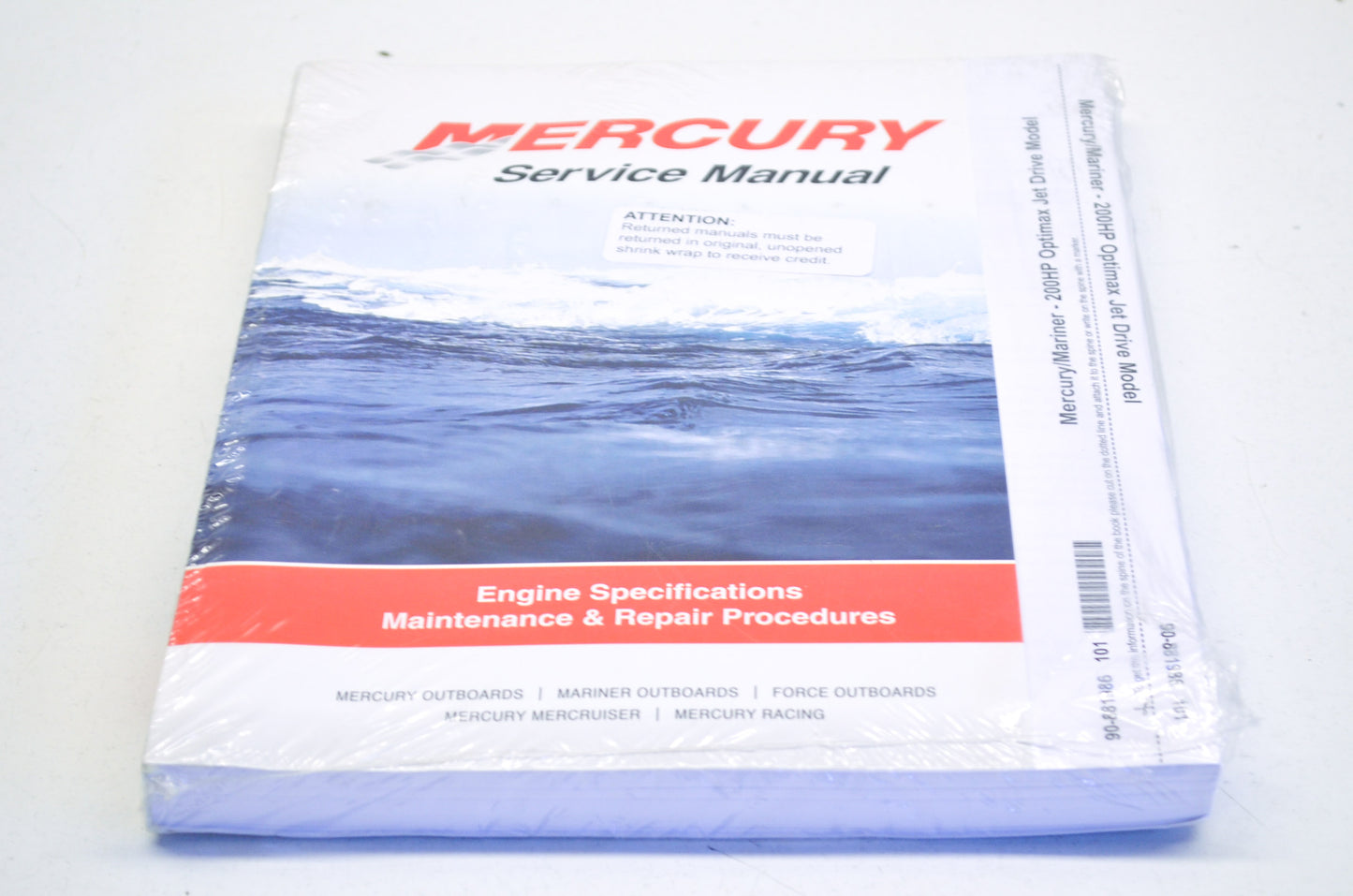 New OEM Mercury Engine Specs, Maintenance & Repair Service Manual NOS