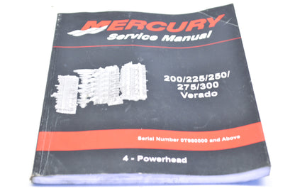 OEM Mercury 2008 220/225/250/275/300 Verado Service Manual #4 Powerhead