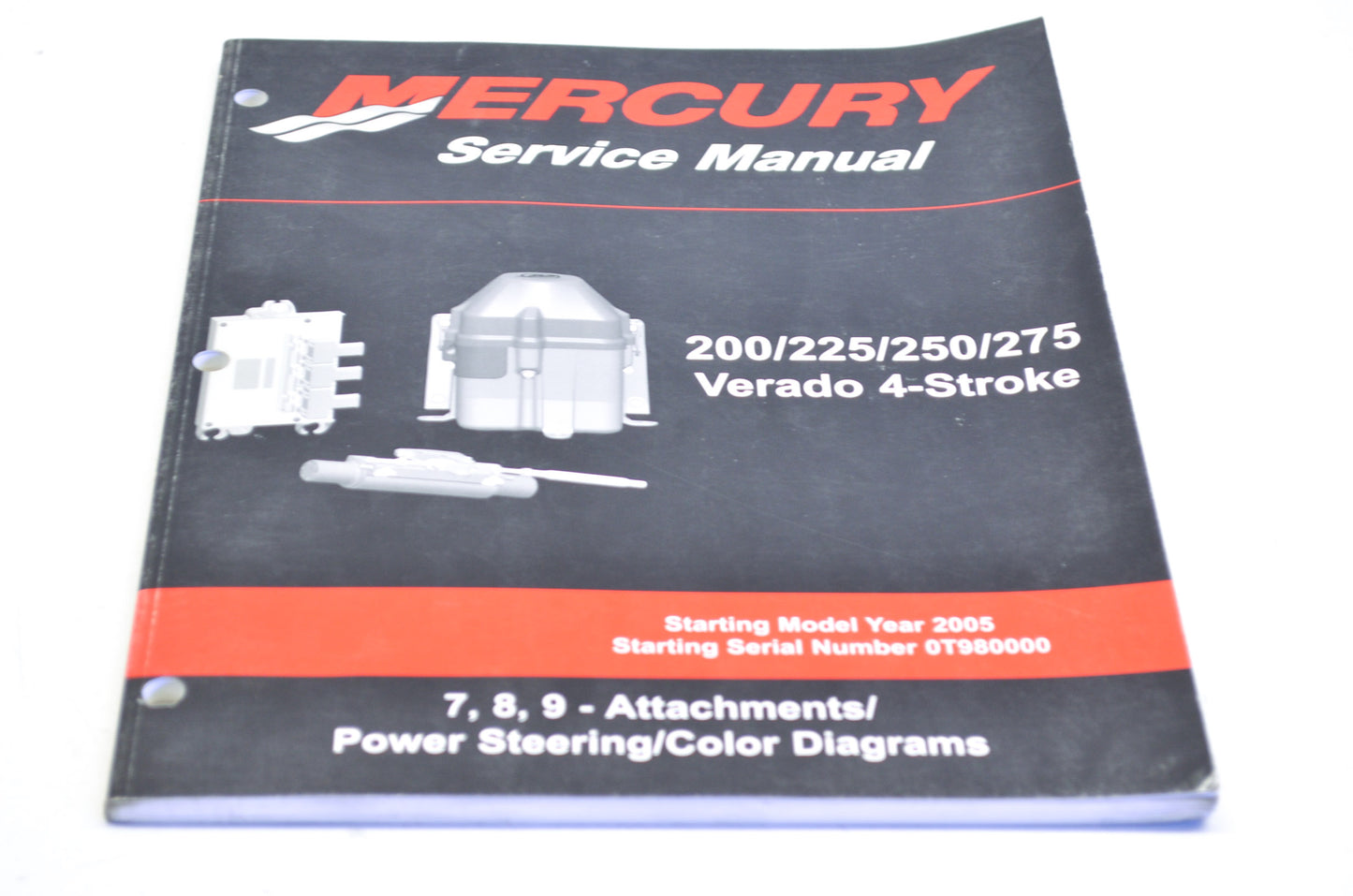 OEM Mercury 2005 220/225/250/275/300 Verado Service Manual #7, 8, 9 Power Steeri