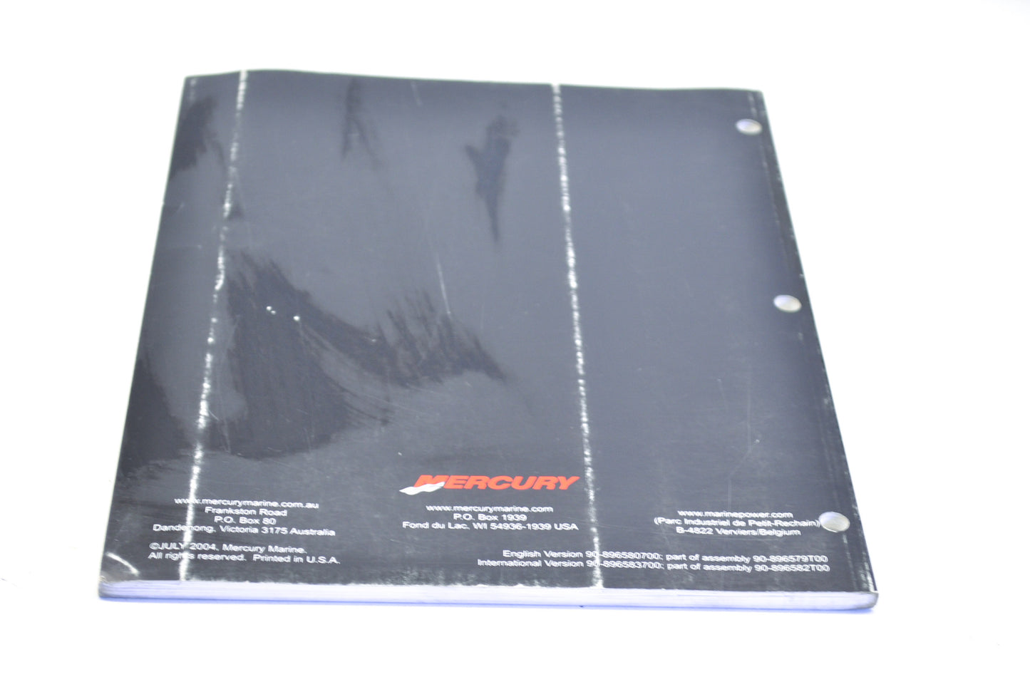 OEM Mercury 2005 220/225/250/275/300 Verado Service Manual #7, 8, 9 Power Steeri