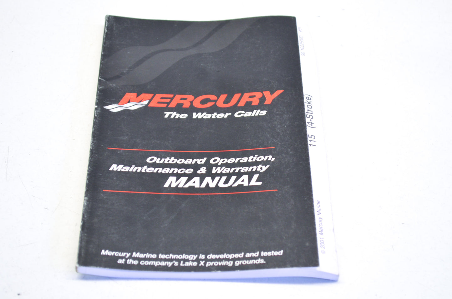 OEM Mercury 2001 115 4 Stroke Operation, Maintenance & Warranty Manual