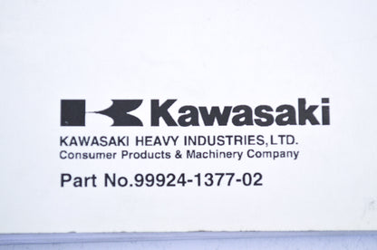 OEM Kawasaki 99924-1377-02 Service Manual JT1500E