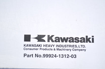 OEM Kawasaki 99924-1312-03 Service Manual JT1200B