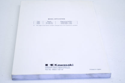 OEM Kawasaki 99924-1287-02 Service Manual JT1200A