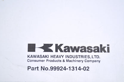 OEM Kawasaki 99924-1314-02 Service Manual JS800A