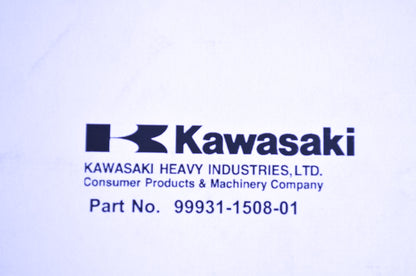 OEM Kawasaki 99931-1508-01 Assembly & Preparation Manual JT1500D NOS