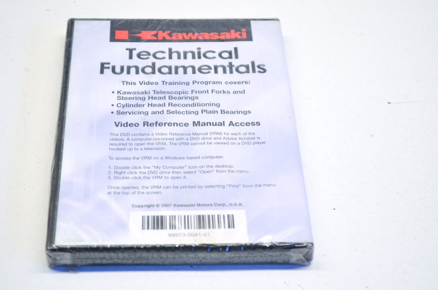 New OEM Kawasaki Technical Fundamentals Vol. 2 DVD NOS