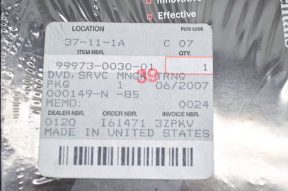 OEM Kawasaki 99973-0030-01 Service Manager Training DVD NOS
