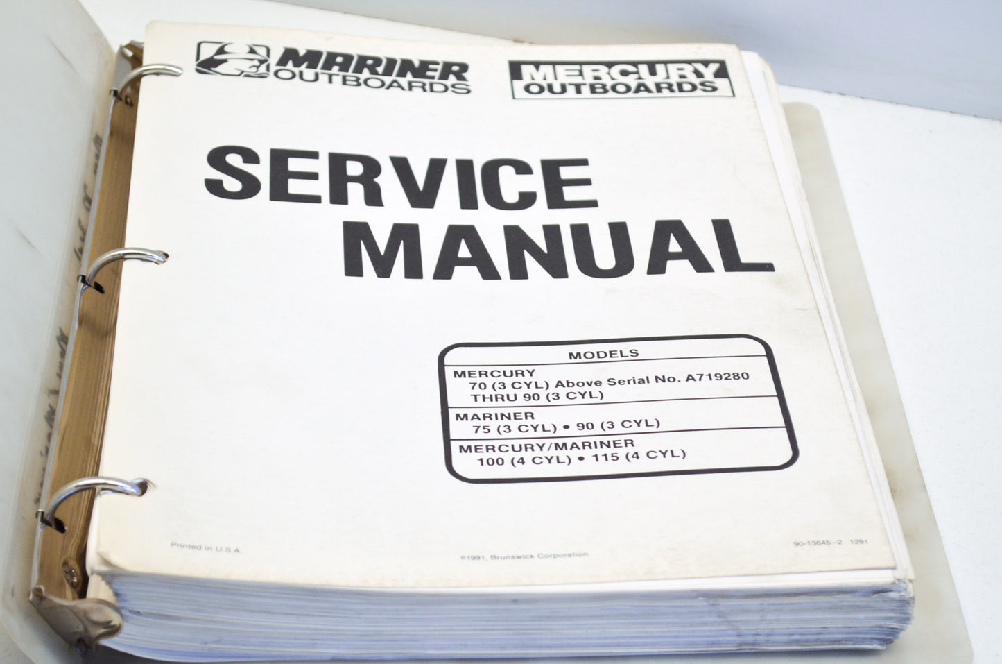 OEM Mercury 90-13645-2 70-90. 75-90. 100-115 Service Manual