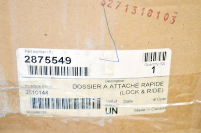 New OEM Polaris Lock & Ride Back Rest Kit NOS