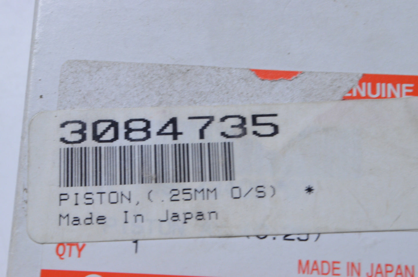 OEM Polaris 3084735 Piston .25mm NOS