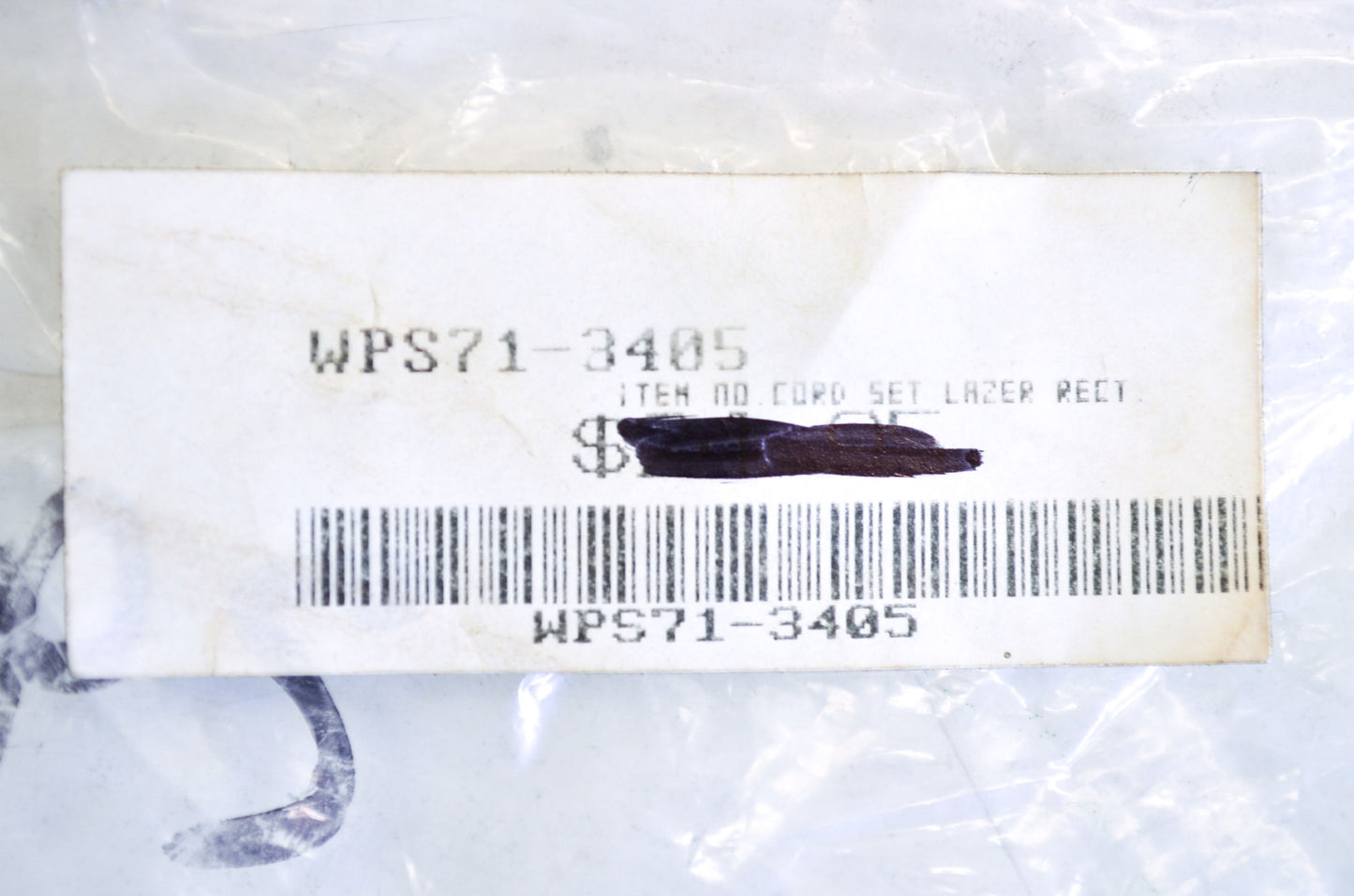 WPS WPS71-3405 Laser Rectifier Cord Kit NOS